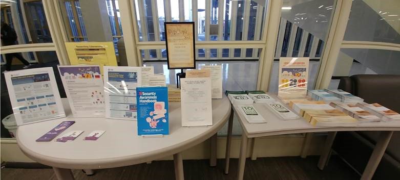 October is National Cybersecurity Awareness Month. Visit our display on the first floor of the University Library to learn more! 