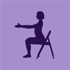 Chair yoga clip art
